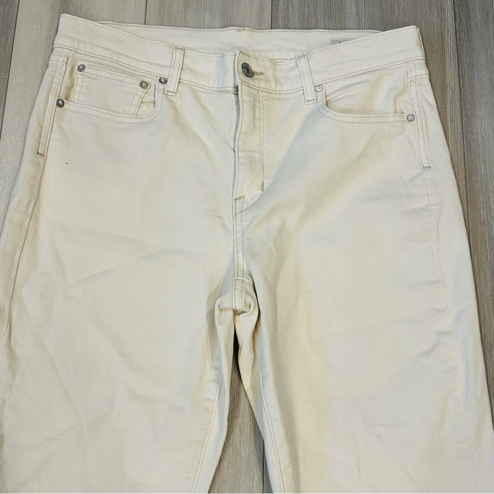 AYR Women's Straight Leg Jeans in Cream - Picture 6 of 11